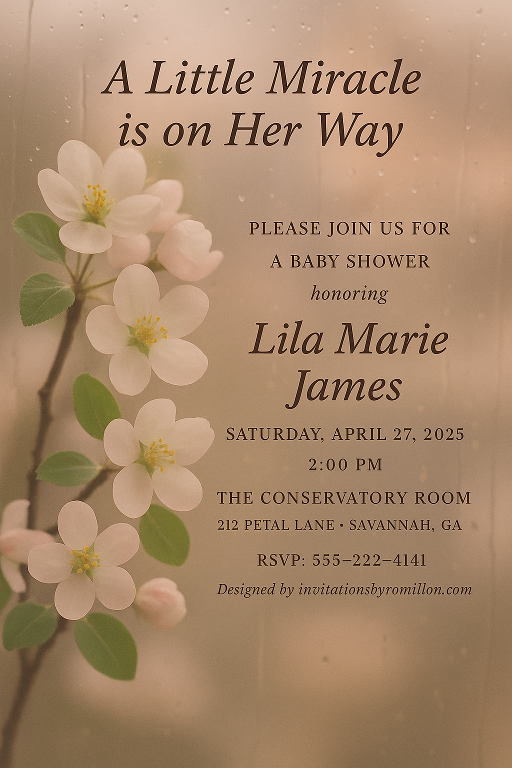 Elegant Greenery Baby Shower